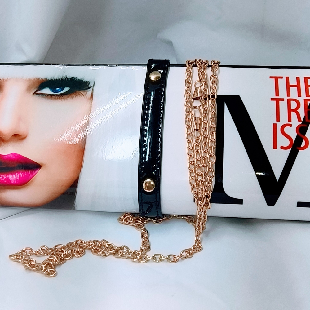 Unbranded Chic Clutch Magazine‎ Cover Design in Black, White, & Gold